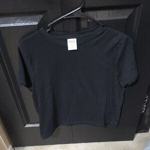 PINK Victoria's Secret Black Short Sleeve Tee